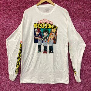 My Hero Academia Boku No Academia Hero Students Long Sleeve T-Shirt Large